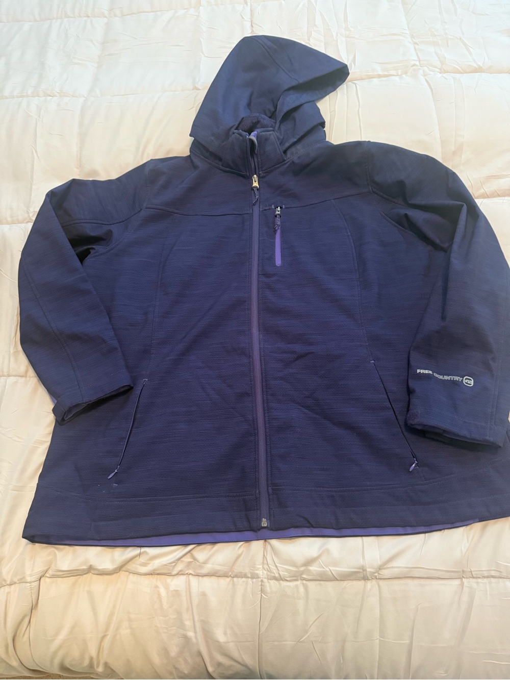 Free Country Dark Navy Hooded Ski Jacket